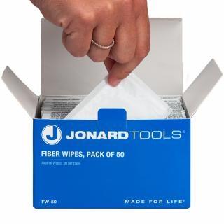 Jonard 50 Pack of Fiber Wipes